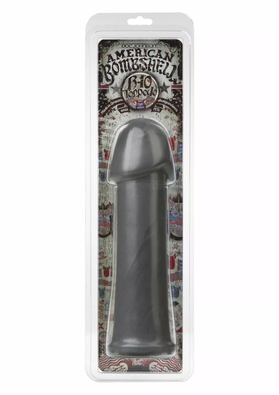 Doc Johnson American Bombshell B-10 Torpedo Gun Metal Dildo 26 X 6,5 Cm 2 Doc Johnson American Bombshell B-10 Torpedo Gun Metal Dildo 26 X 6,5 Cm – Bild 2