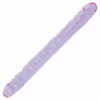 Doc Johnson Doppeldildo Kristall Violet 45,5 X 4 Cm