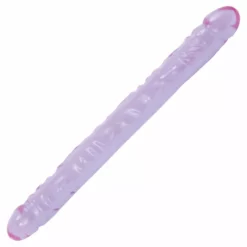 Doc Johnson Doppeldildo Kristall Violet 45,5 X 4 Cm