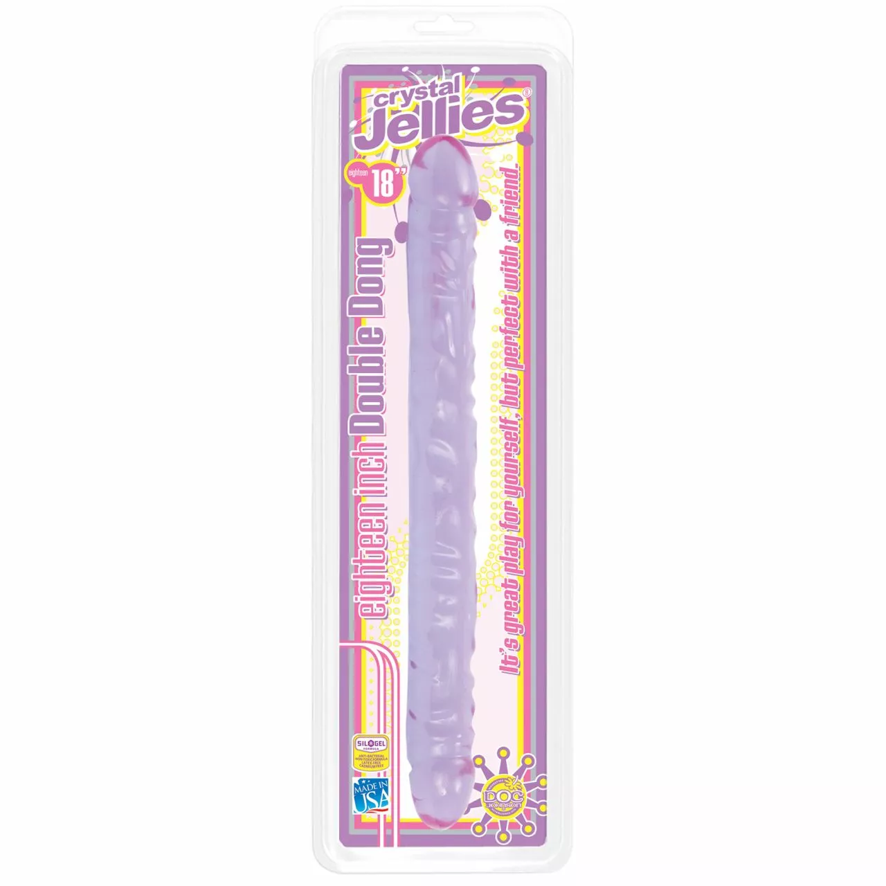 Doc Johnson Doppeldildo Kristall Violet 45,5 X 4 Cm 2 Doc Johnson Doppeldildo Kristall Violet 45,5 X 4 Cm – Bild 2