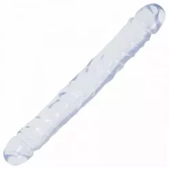 Doc Johnson Doppeldildo Transparent 30,5 Cm X 3,5 Cm