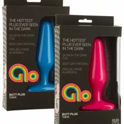 Doc Johnson Glo Butt Plug Thick -Dildos Verkaufsladen glo butt plug thick packung 600x600
