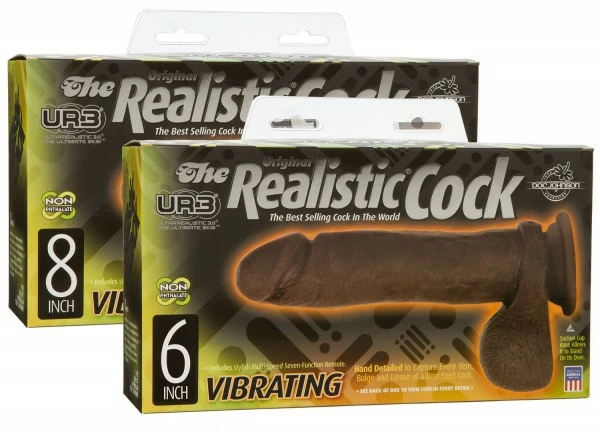 Doc Johnson UR3 Realistic Cock Vibrating Dunkel 15cm & 20cm 8 Doc Johnson UR3 Realistic Cock Vibrating Dunkel 15cm & 20cm – Bild 8